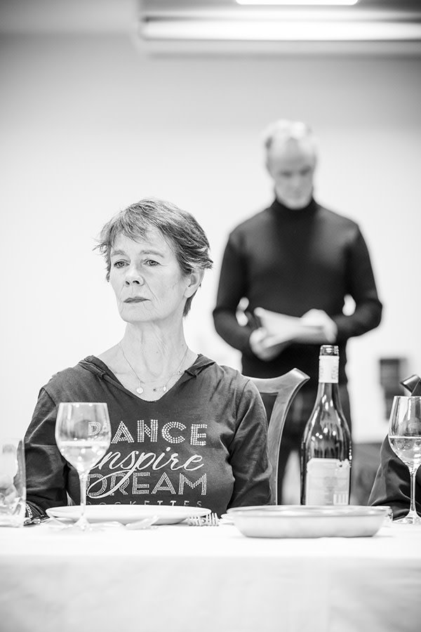 Celia Imrie in rehearsal for Pinter Six (Photo: Marc Brenner)