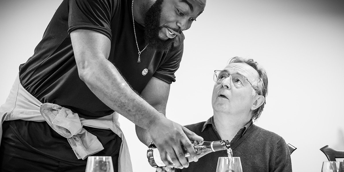 In rehearsal: Celia Imrie, John Simm and more in Pinter Six