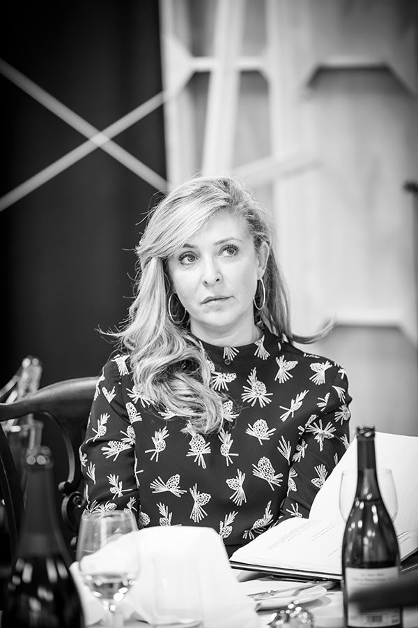 Tracy-Ann Oberman in rehearsal for Pinter Six (Photo: Marc Brenner)