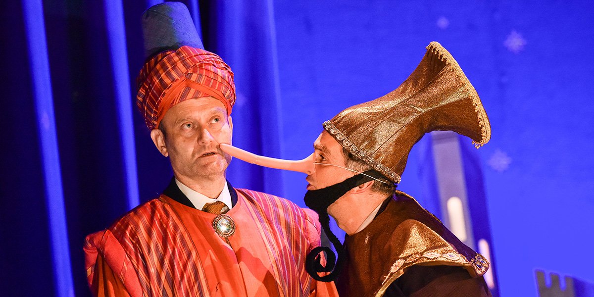 Hugh Dennis and John Marquez in The Messiah (Photo: Robert Day)