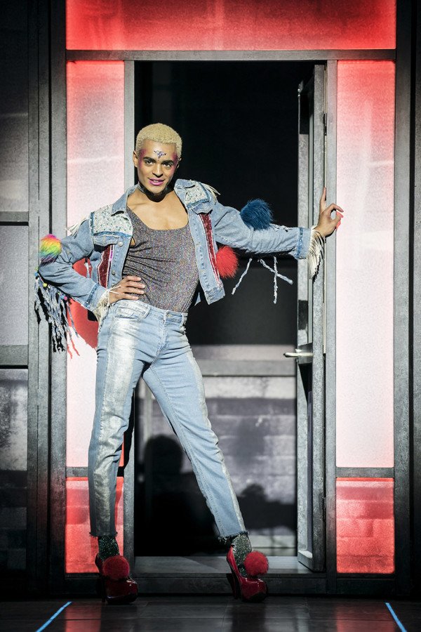 Layton Williams (Jamie) in Everybody's Talking About Jamie at the Apollo Theatre. Photo credit Johan Perrson.