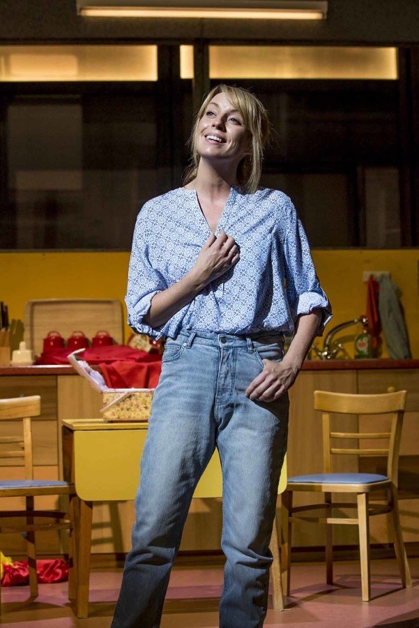 Rebecca McKinnis (Margaret) in Everybody's Talking About Jamie at the Apollo Theatre. Photo credit Johan Perrson