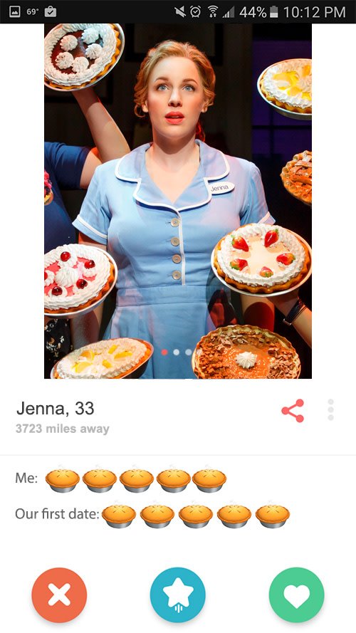 Jenna's tinder profile