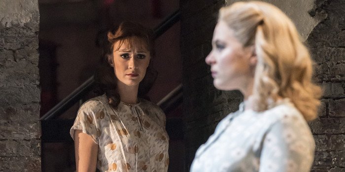 FOLLIES 2019 Christine Tucker (Young Phyllis) Gemma Sutton (Young Sally) National Theatre (c) Johan Persson