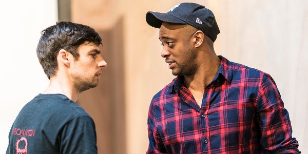 Dyfan Dwyfor and Oliver Alvin-Wilson in The Twilight Zone rehearsals (Photo: Johan Persson)