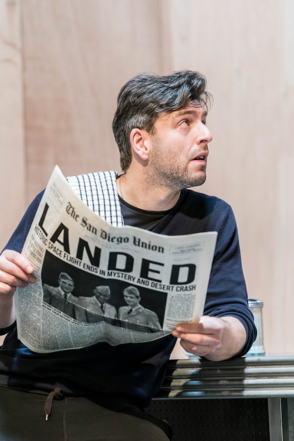 Nicholas Karimi in The Twilight Zone rehearsals (Photo: Johan Persson)