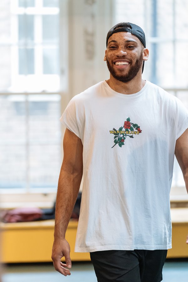Shaq Taylor Ensemble in rehearsals for Sweet Charity at the Donmar Warehouse directed by Josie Rourke and choreographe 1 ls2evg