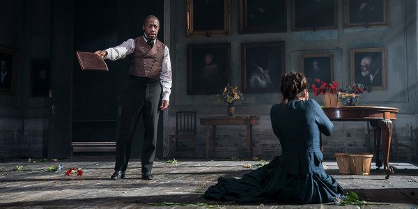 Giles Terera and Hayley Atwell in Rosmersholm (Photo: Johan Persson)
