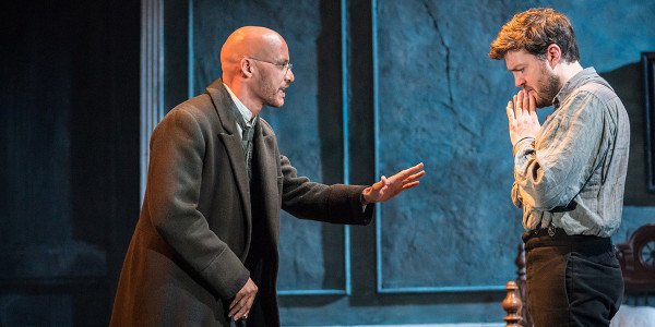 Jake Fairbrother and Tom Burke in Rosmersholm (Photo: Johan Persson)