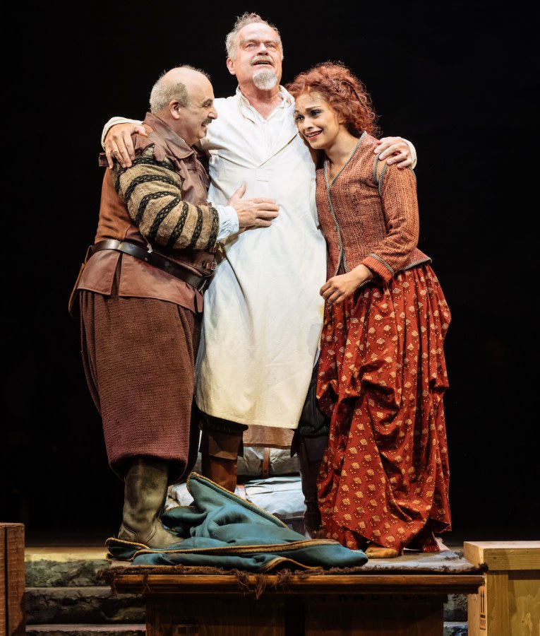 Kelsey Grammer, Peter Polycarpou and Danielle de Niese in Man Of La Mancha by Manuel Harlan
