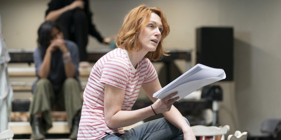 Laura Rogers (Stage Manager) in rehearsals for Our Town at RPOAT. Photo Johan Persson. (3)