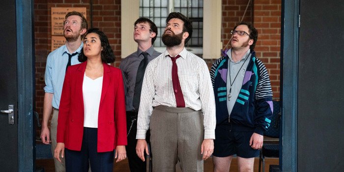 Rehearsals for Education, Education, Education (Photo: James Bullimore)