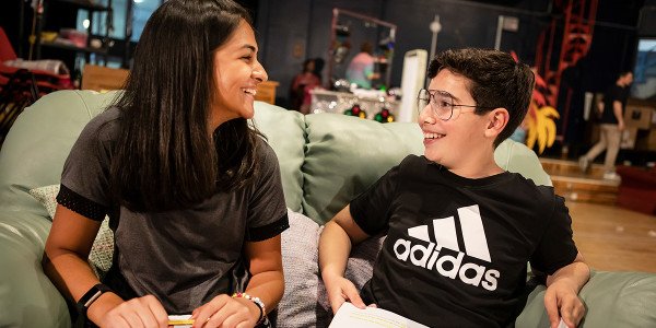 L-R Riya Vyas (Pandora) and Aaron Gelkoff (Adrian), credit Pamela Raith