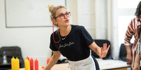 Ashley Roberts in Waitress rehearsals (Photo: Helen Maybanks)