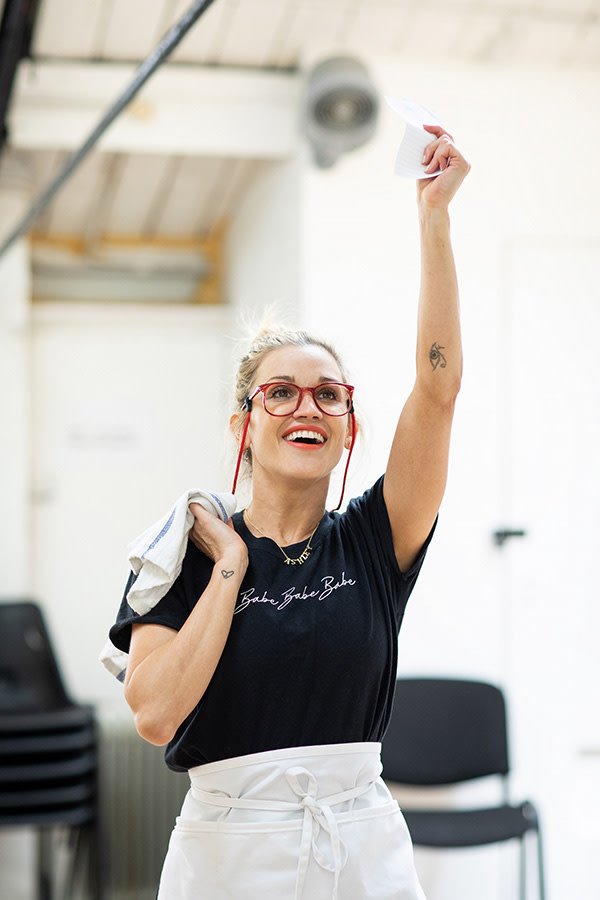 Ashley Roberts in Waitress rehearsals (Photo: Helen Maybanks)
