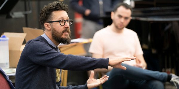 Timothy Sheader (Director) and Ben Glassberg (Conductor) in rehearsals for Hansel and Gretel. Photo Johan Persson