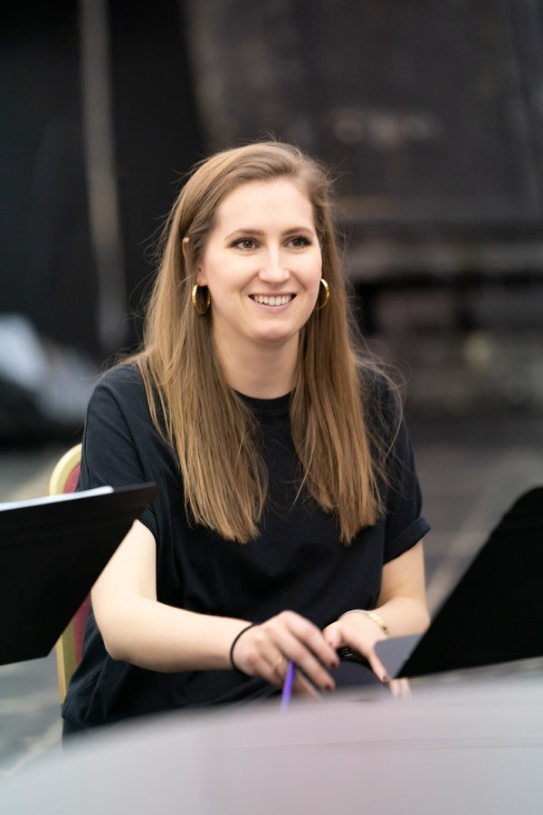 Elizabeth Karani (Gretel) in rehearsals for Hansel and Gretel at Regent's Park Open Air Theatre. Photo Johan Persson