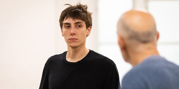 Alexander Arnold in Bitter Wheat rehearsals (Photo: Helen Maybanks)