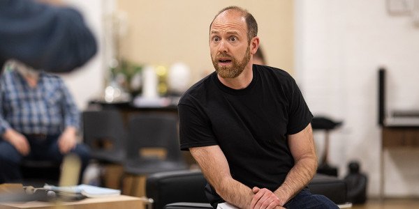 Matthew Pidgeon in Bitter Wheat rehearsals (Photo: Helen Maybanks)