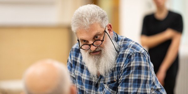 Teddy Kempner in Bitter Wheat rehearsals (Photo: Helen Maybanks)