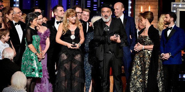 The Ferryman team who won Best Play