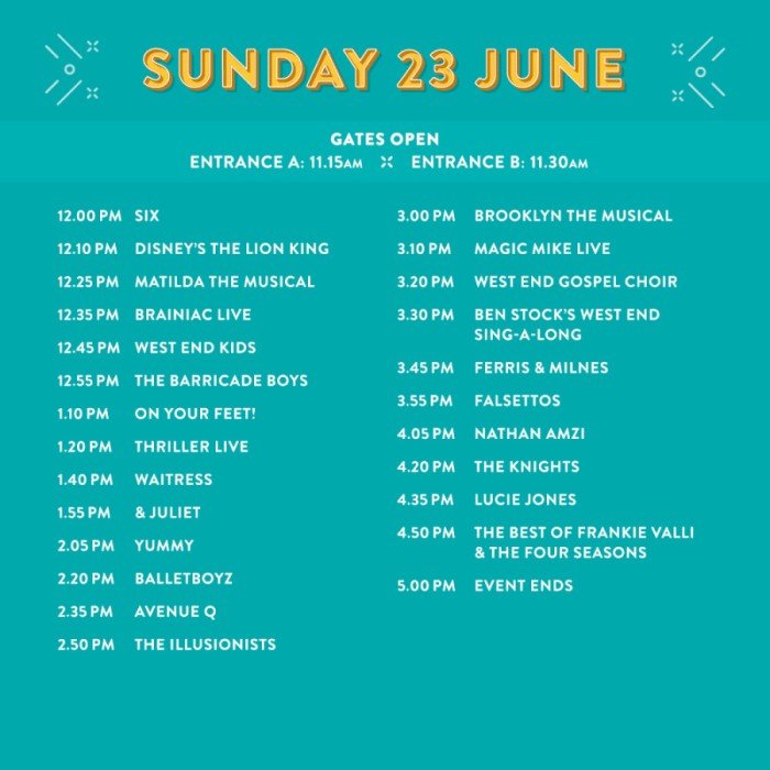 WEL 2019 Sunday lineup