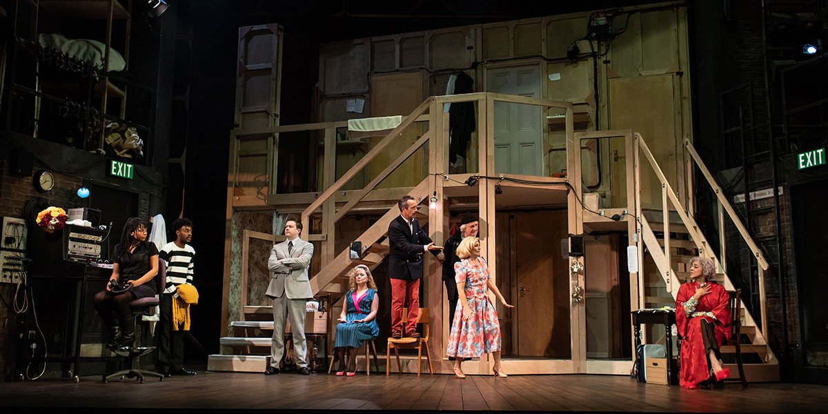 The Company of Noises Off. Photo Credit: Helen Maybanks
