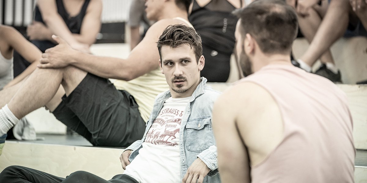 Peter Nash Ensemble in rehearsals for Evita at Regent s Park Open Air Theatre. Photo Marc Brenner htarpf