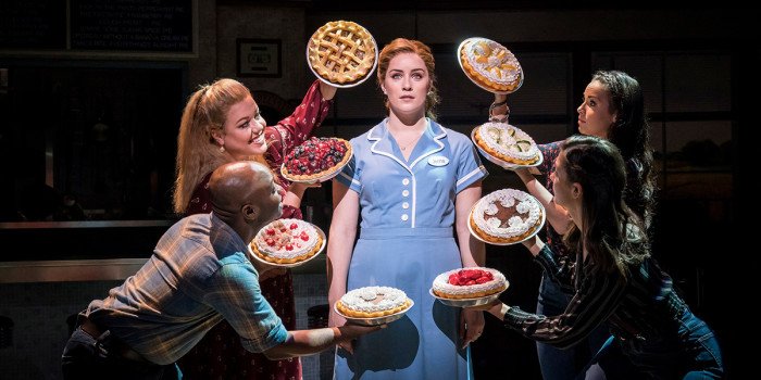 Waitress Adelphi Theatre Lucie Jones Jenna and company Photographer Johan Persson qqaqtt