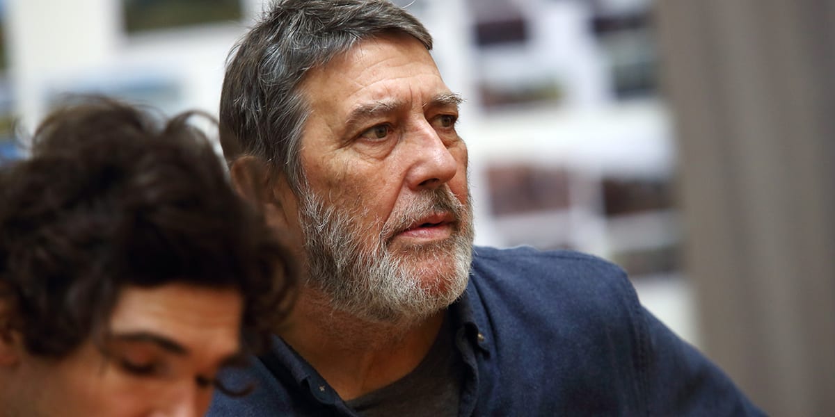 Fra Free & Ciarán Hinds. Photo by Catherine Ashmore.