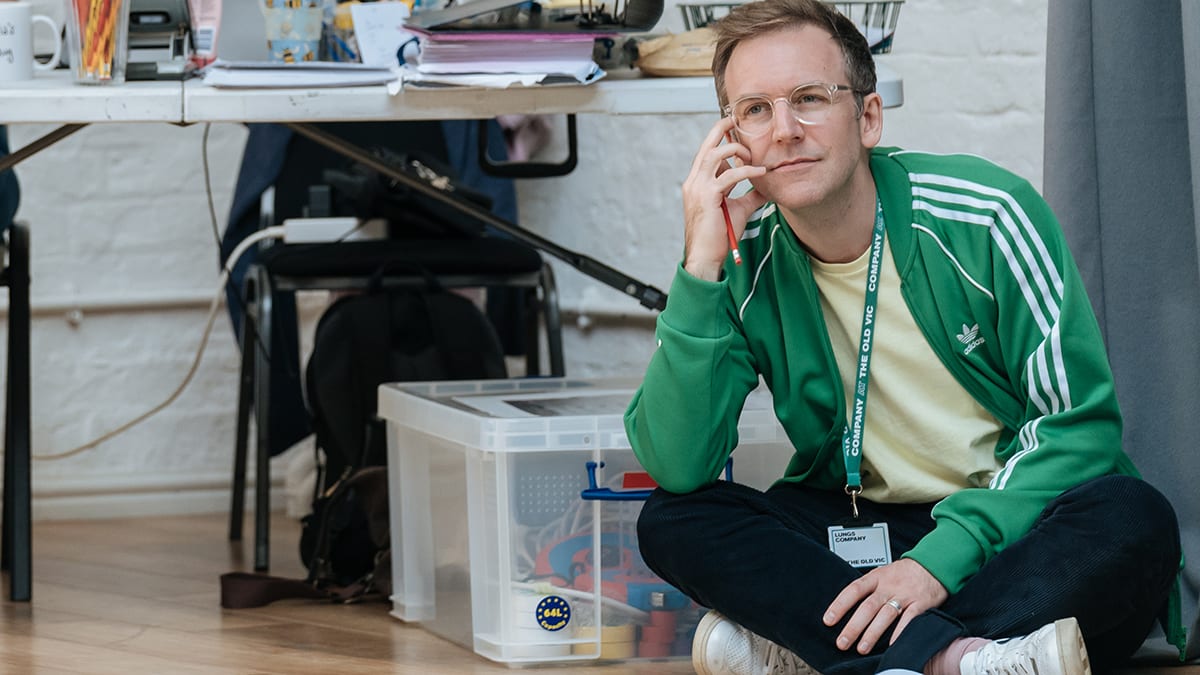 London Theatre News Today: Duncan Macmillan in rehearsal for Lungs. Photo by Manuel Harlan.