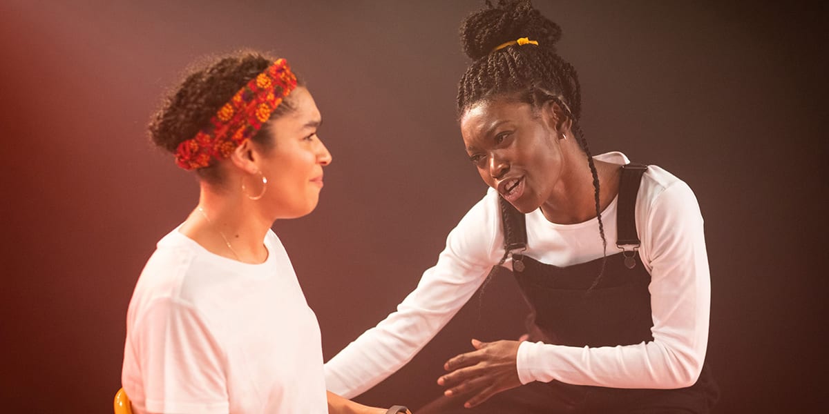 London Theatre News Today: Tanisha Spring & Olivia Onyehara in Shuck 'n' Jive. Photo by Helen Maybanks.