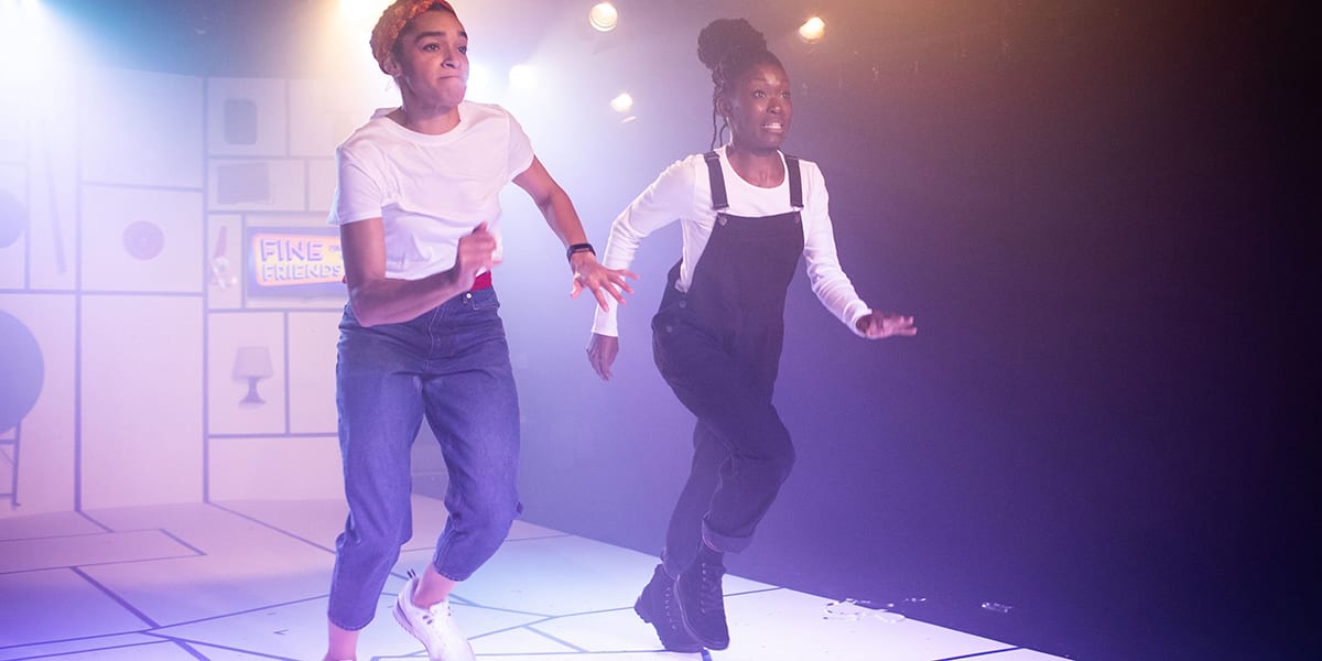 London Theatre News Today: Tanisha Spring & Olivia Onyehara in Shuck 'n' Jive. Photo by Helen Maybanks.