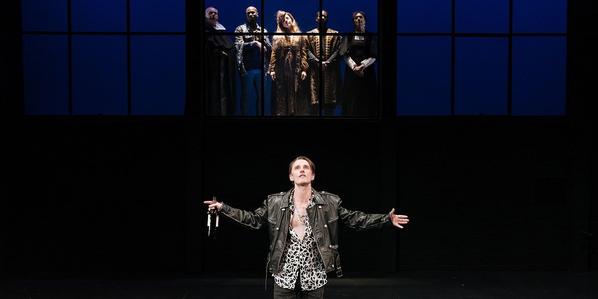 The cast of Botticelli In The Fire. Photo by Manuel Harlan.