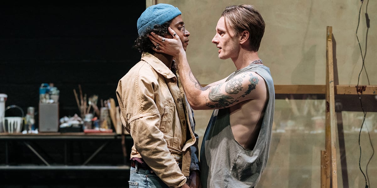 Hiran Abeysekera as Leonardo da Vinci & Dickie Beau as Sandro Botticelli. Photo by Manuel Harlan.