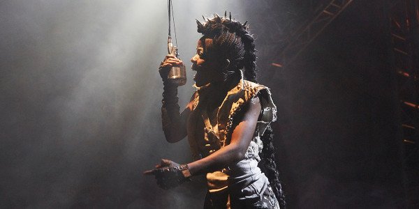 Justin Audibert's production of Beowulf at the Unicorn Theatre. Photo by Graham Michael.