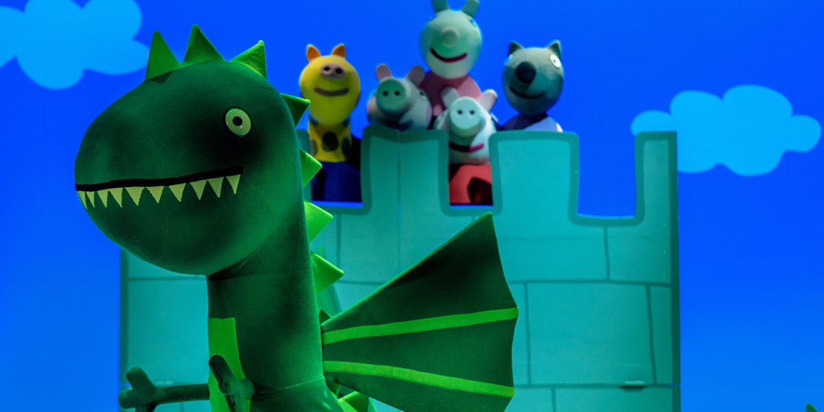 The cast of Peppa Pig's Best Day Ever. Photo by Dan Tsantilis.