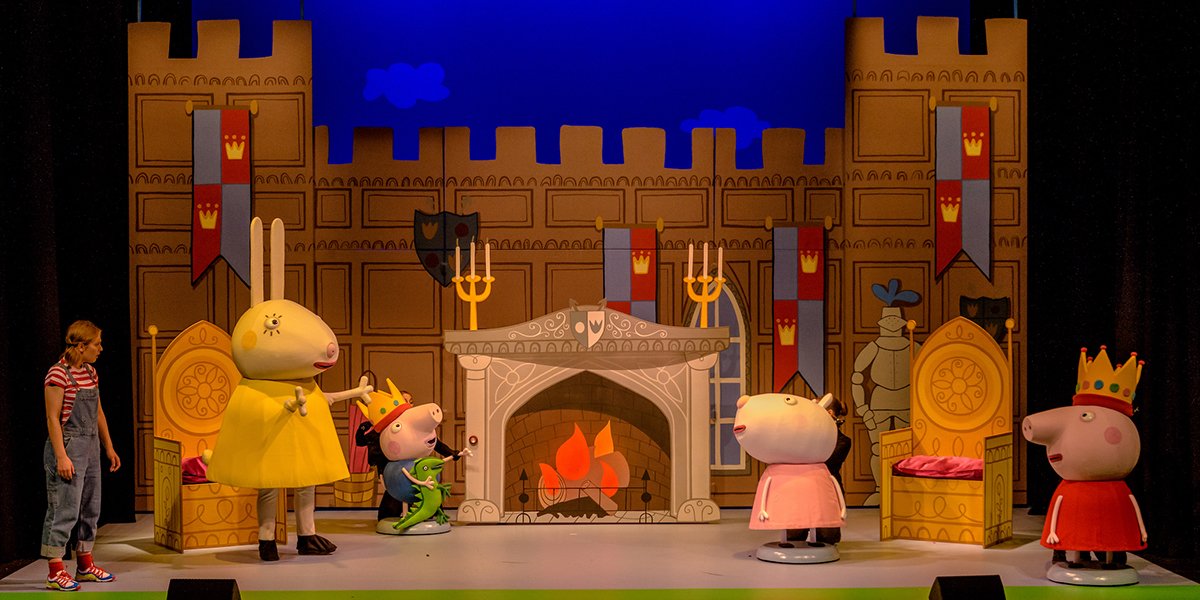 The cast of Peppa Pig's Best Day Ever. Photo by Dan Tsantilis.