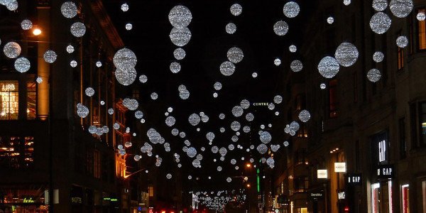 Oxford Street Christmas lights. Photo by Ian Rob.
