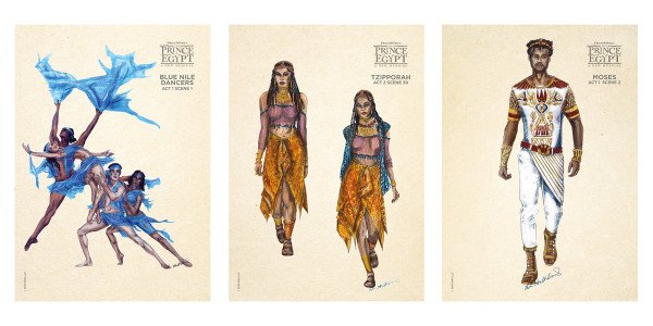 The Prince Of Egypt costume sketches by Ann Hould-Ward