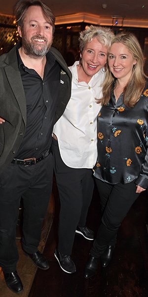 David Mitchell, Emma Thompson and Victoria Coren Mitchell at One Night Only at The Ivy