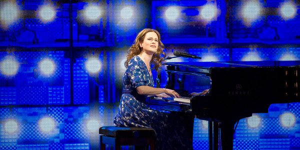 Beautiful: The Carole King Musical star Katie Brayben performs at the Olivier Awards 2015. Photo by Alastair Muir.