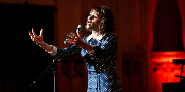 Frances Ruffelle at the UK Theatre Awards 2013. Photo by Pamela Raith