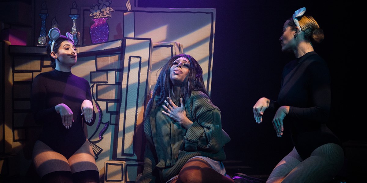 Baby in Cinderella at the Trafalgar Studios. Photo by Corinne Cumming