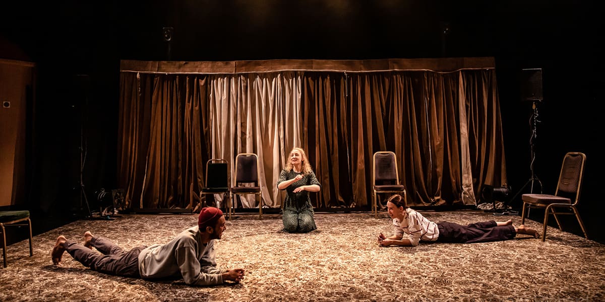 Ragevan Vasan, Emily Stott and Rachael Merry in I Wanna Be Yours. Photo by The Other Richard.