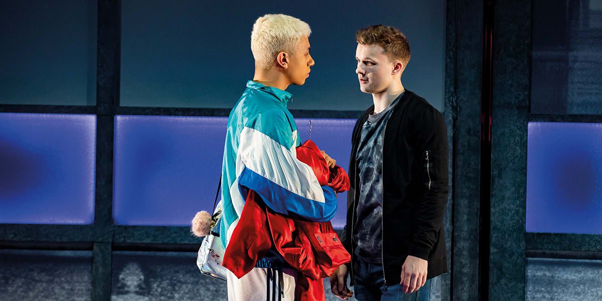 Noah Thomas (Jamie New) and Jordan Rickets (Dean) in Everybody's Talking About Jamie. Photo by Matt Crockett.