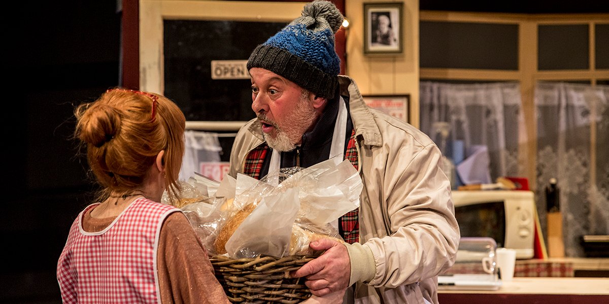 Wendy Nottingham and Paul Easom in Time And Tide at Park Theatre. Photo by Gail Harland.