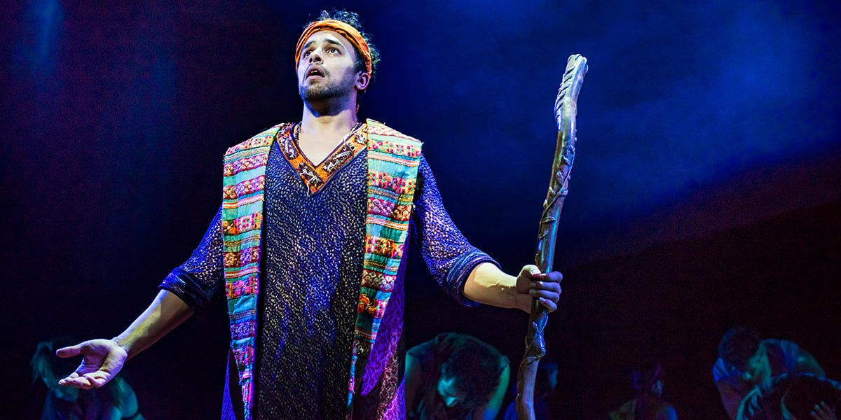 Luke Brady in The Prince Of Egypt. Photo by Matt Crockett.