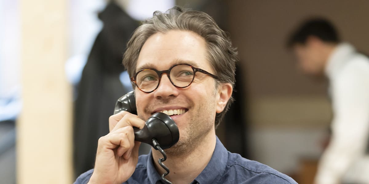 Hadley Fraser in rehearsals for City of Angels. Photo by Johan Persson.