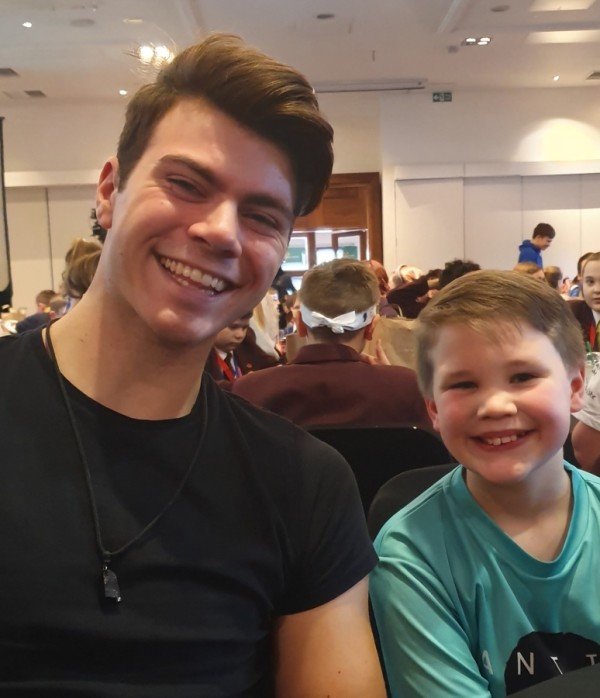 L R Sam Retford with Charlie Kristensen yq7t0n